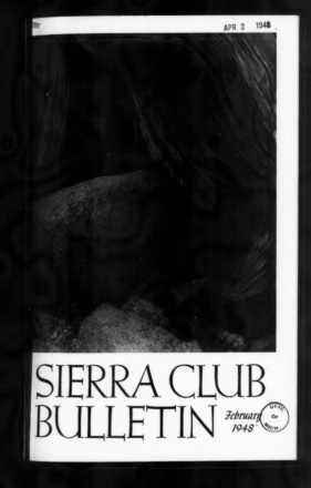Sierra Club Bulletin 1948 Vol 33 No 2 February thumbnail